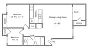 2BR/1BA