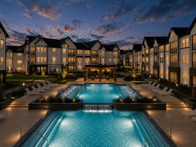 Refreshing at The Bluewood apartments in Kerrville TX Resort Style Pool at The Bluewood - The Bluewood