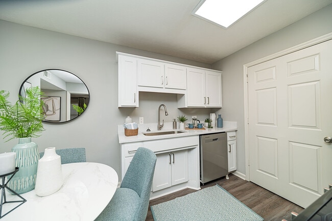 Kitchen with granite counters and stainless appliances - Vetra Providence