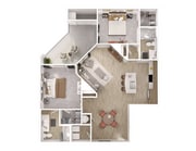 B4_2Bed_2Bath_1198 Sq Ft