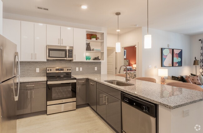 2BR, 2BA -1052SF B1- Kitchen
