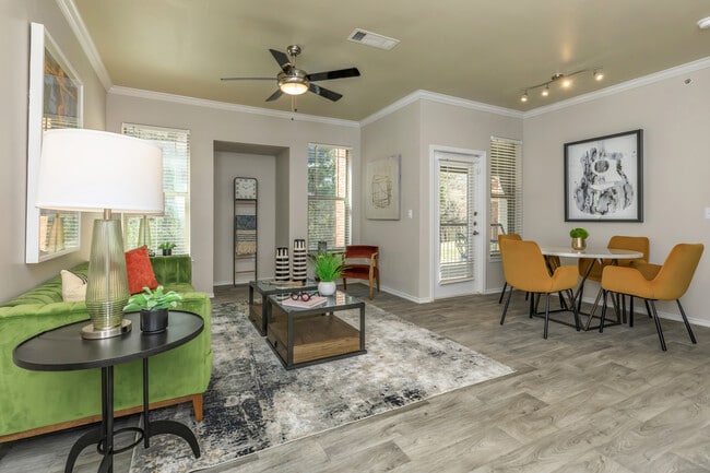 Modern Apartment Living Rooms in Dallas, TX – The Woods of Five Mile Creek - The Woods at Five Mile Creek Apartments