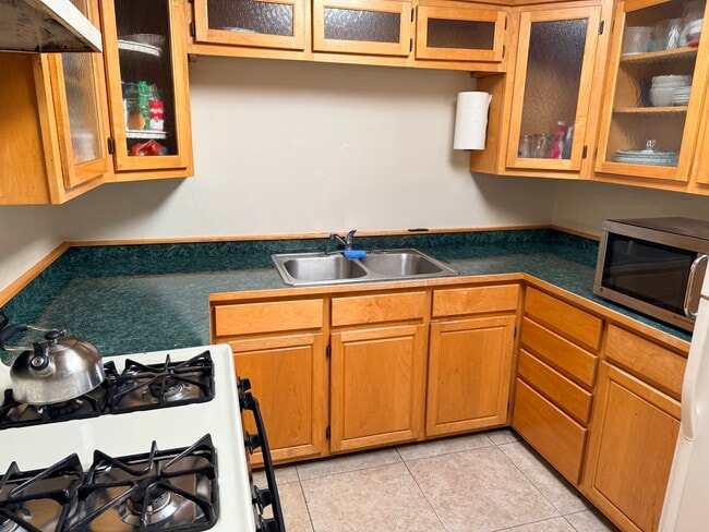 Kitchen with beautiful maple cabinets