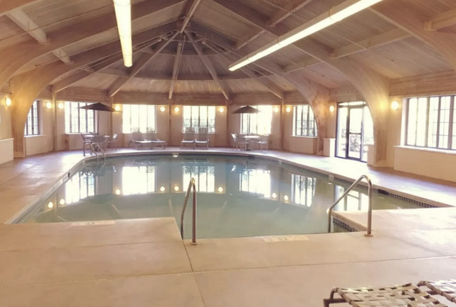 Indoor year round pool - 100 E Main St Condo Unit 313