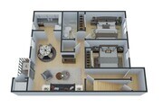 2 Bedroom Floorplan