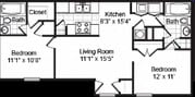 2BR/2BA