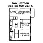 2BR/1.5BA
