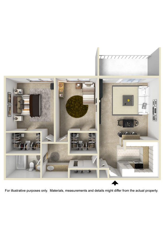 Suites principales dobles, 2 vestidores - Lakewood Apartments At Lake Merced