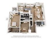 1BR + Study