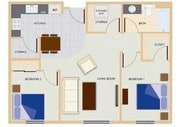 Floor Plan 2x1 912 sq ft