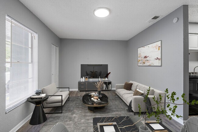 1 Bed 1 Bath - 600 Sqft Living Room
