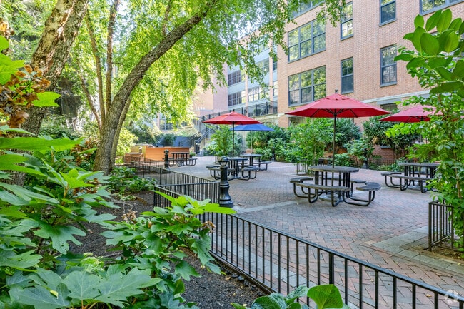 Private Courtyard and Landscaped Garden - The Cliffs Lofts