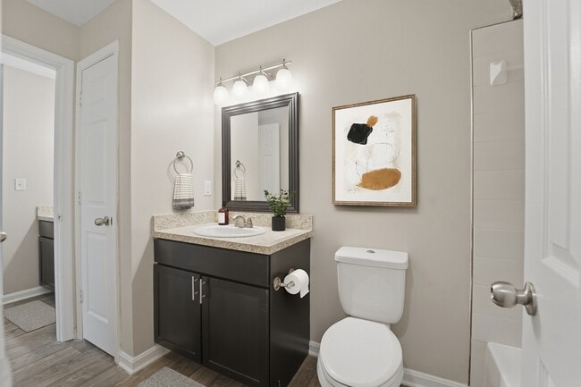 Transform your daily routine in this beautifully designed bathroom at Eagle Rock Apartments at Abingdon. Enjoy stylish fixtures and modern finishes that redefine comfort. Don’t miss out; schedule a tour today!