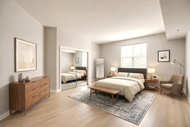 Spacious Bedroom (virtually staged) at West End Residences, Washington 20037