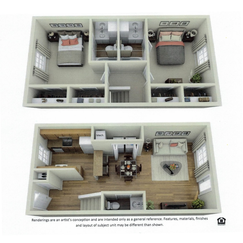 Floor Plan- 2 x 2.5-01.jpg - 2 bed / 2.5 bath TH 1,150 sq ft