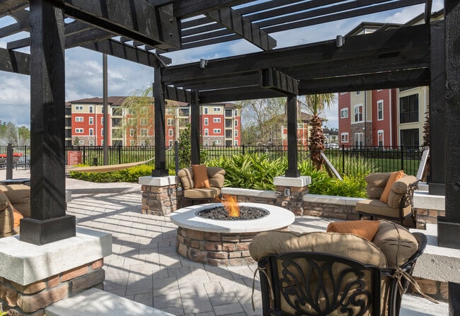Gather around the firepit for cozy nights and conversation.