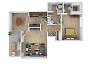 1 Bedroom | 1 Bath | 809 SF