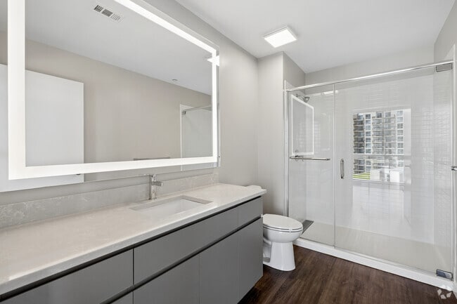 2BR, 2BA - 1,300SF - Primary Bathroom