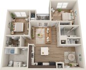 2 Bedroom/ 2 Bath