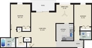 2 BR/ 1.5 BA (Style J) | 945 sq. ft.