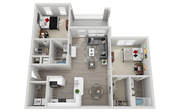 Campus Edge 2x2 Upgraded Floor Plan