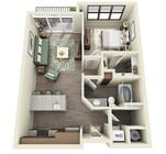 1 Bedroom | 1 Bath | 700-714 SF