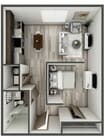 325 Blackburn Ave Large One Bedroom Floor Plan