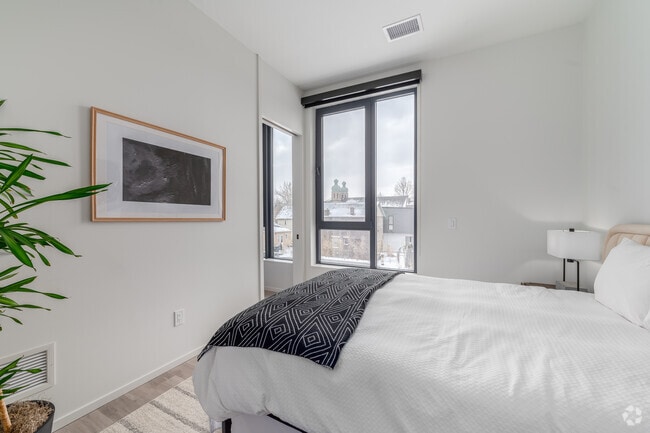 Model - 1BR, 1BA - 757SF - Bedroom - Driftwood