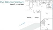 2BR/1BA
