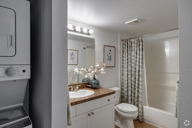 1BR, 1BA - 745SF - Coventry Lower - Bathroom & In Unit Laundry