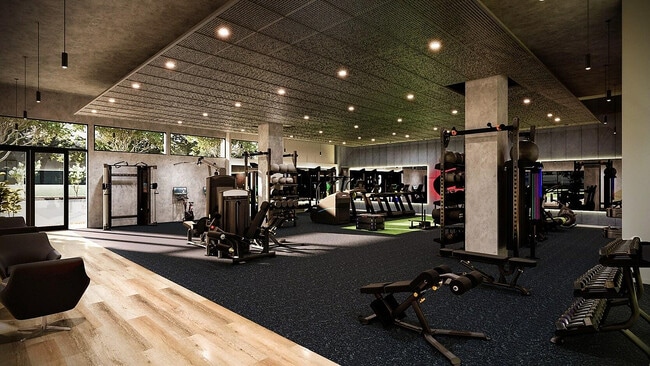 Elevate your workout experience in this luxurious fitness center.
