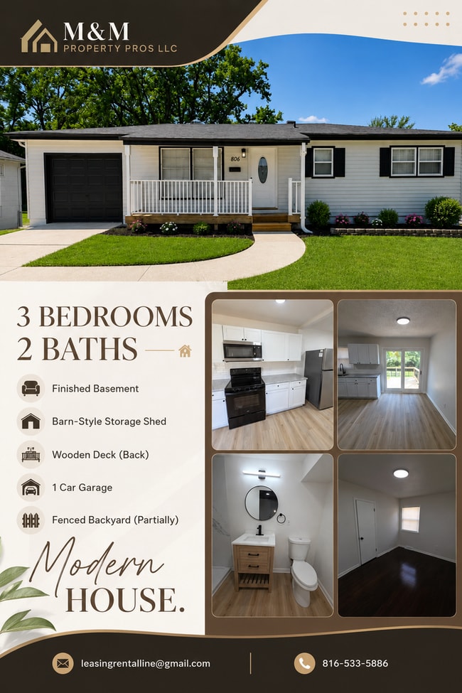 Building Photo - Spacious 3 bedrooms and 2 baths ranch home located on SE Browning St in Lee's Summit, MO