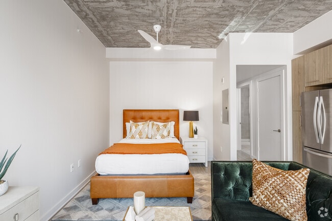 Studio - 541SF - Bed Area