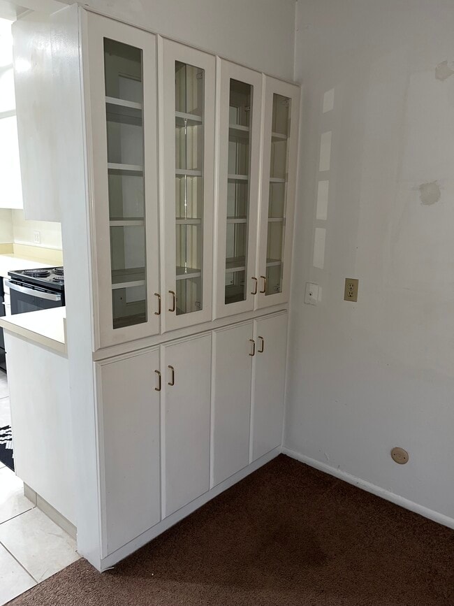 Built in Cabinet in living area - 513 28th St Unit 2Bed 1Bath Triplex Apt.