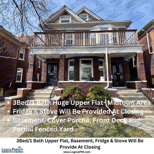 Midtown Area 3/1 HUGE BRICK Upper Flat w/B... - Midtown Area 3/1 HUGE BRICK Upper Flat w/B... House