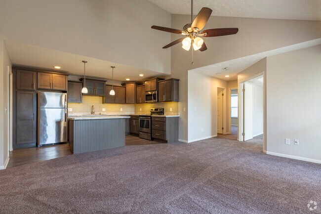 2BR, 2BA - 1,049SF - 2nd Floor - Dining/Living Room - Pine Lane Estates