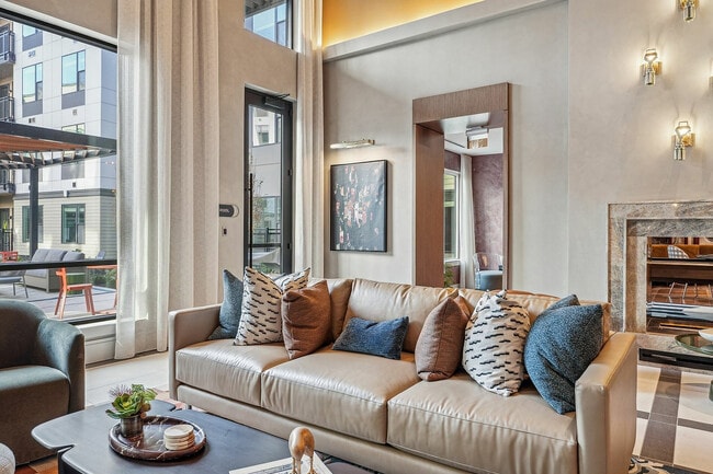 Gather with neighbors in your stylish community lounge