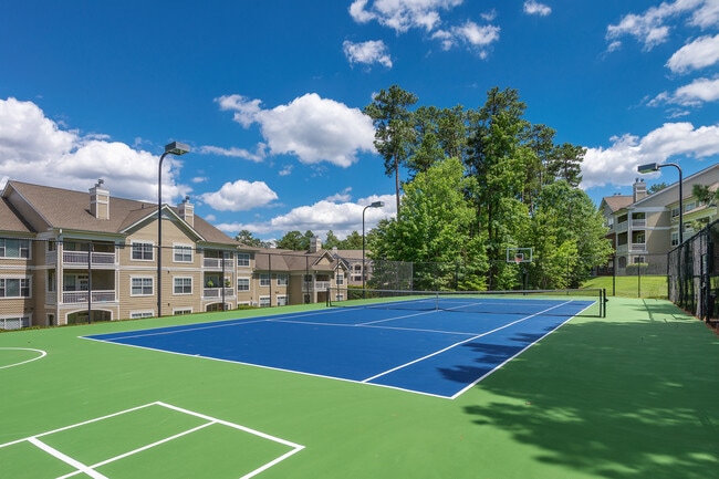 Stay active with on-site tennis court