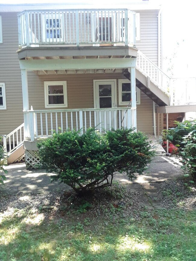 Back Exterior with Decks - 103 Prospect Ave Unit #1 DOWNSTAIRS