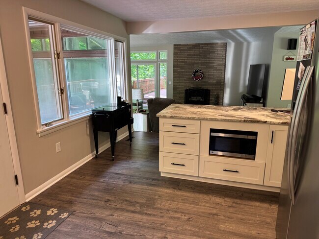 Kitchen view to Living Room