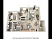 Flamenco 1095 sqft
