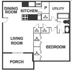 1BR/1BA