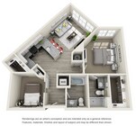 1 Den - 936 sqft