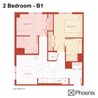 2 Bed/2 Bath Layout: B1
