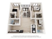 Explore this contemporary apartment layout designed for optimal living.