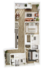 B4 floor plan The Seventeen Hundred on East