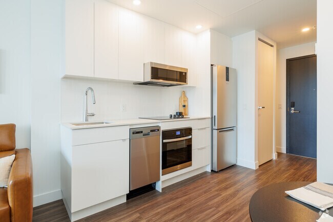 1BR 1BA 417SF - Kitchen - Le George Apartments