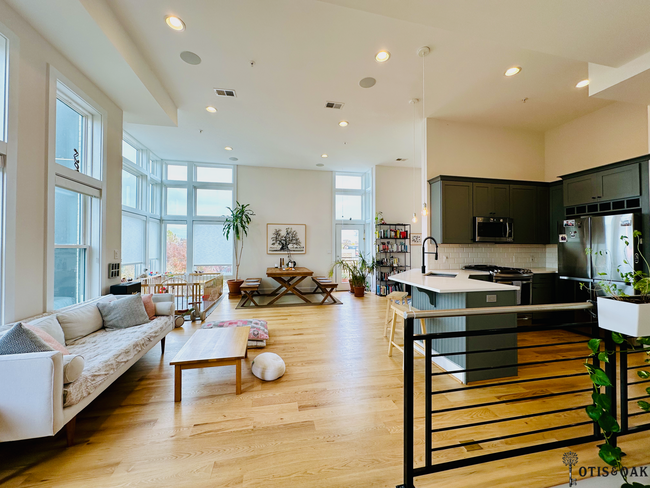 Kitchen, living and dining areas - 1352 Quincy St NW Condo Unit 4