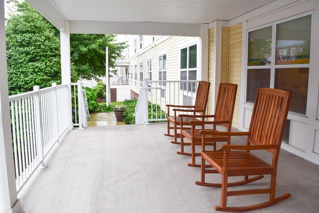 Community Porch - Birchwood at Ambler (62+ Senior Community) Apartments