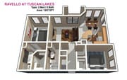 2 BED / 2 BATH